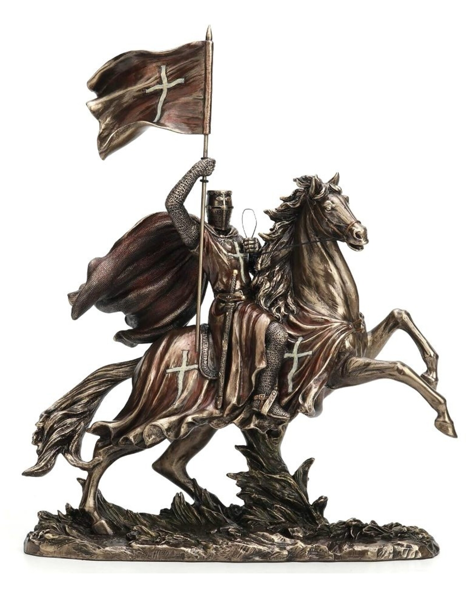 Veronese Design Veronese Design - Tempelier Kruisvaarder te Paard met Vlag - Veronese Design