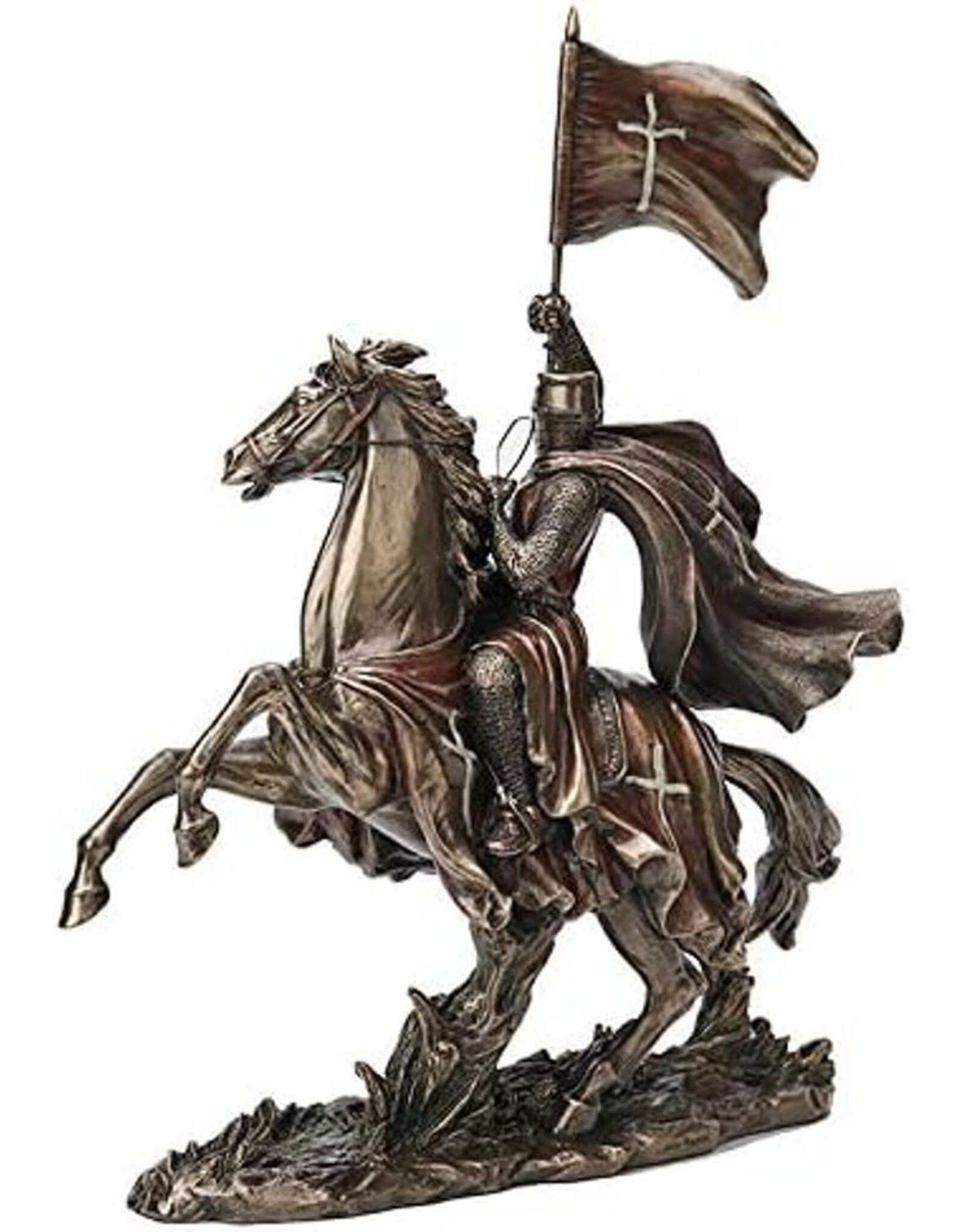 Veronese Design Veronese Design - Tempelier Kruisvaarder te Paard met Vlag - Veronese Design