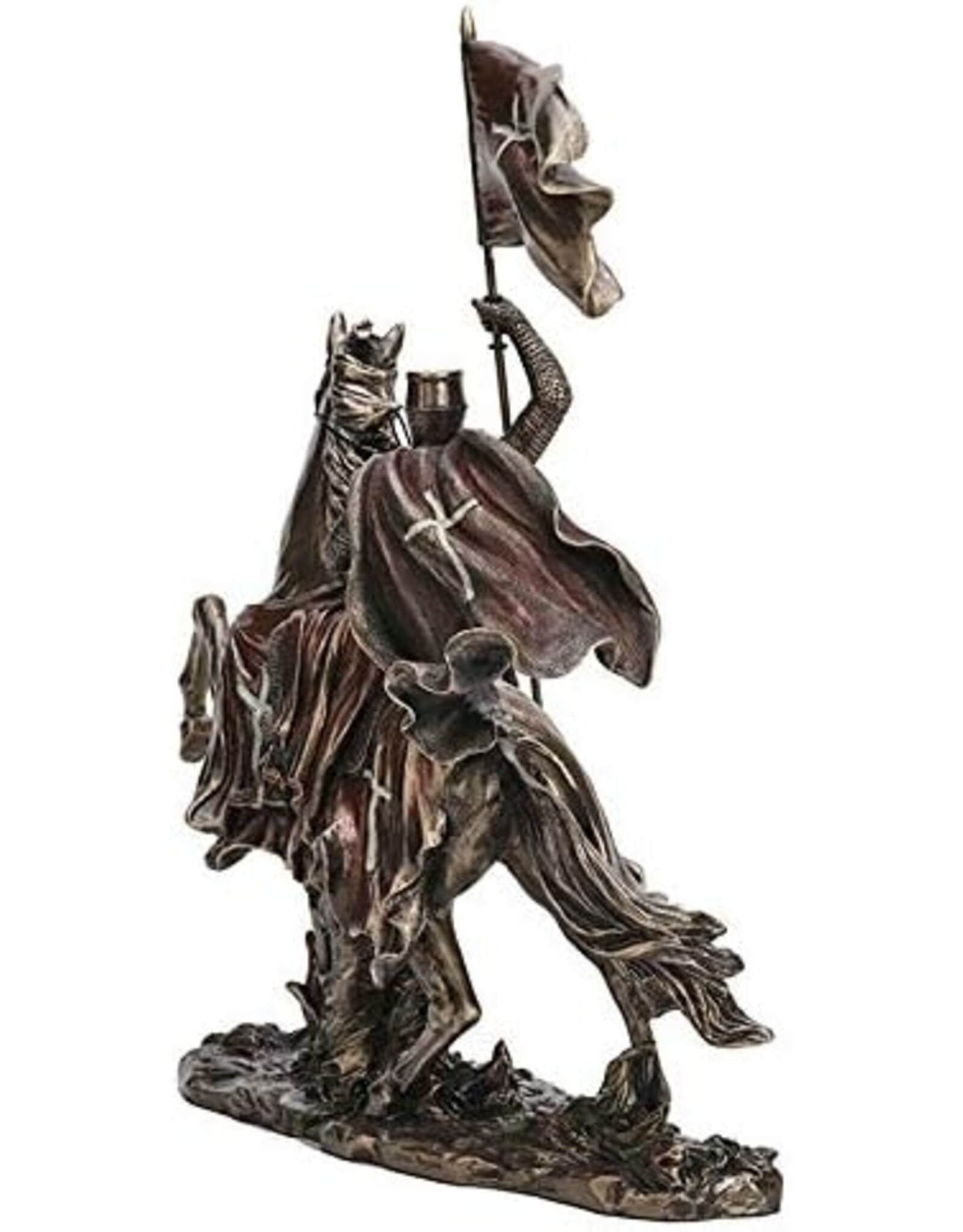Veronese Design Veronese Design - Templar Crusader on Horse Holding Flag - Veronese Design