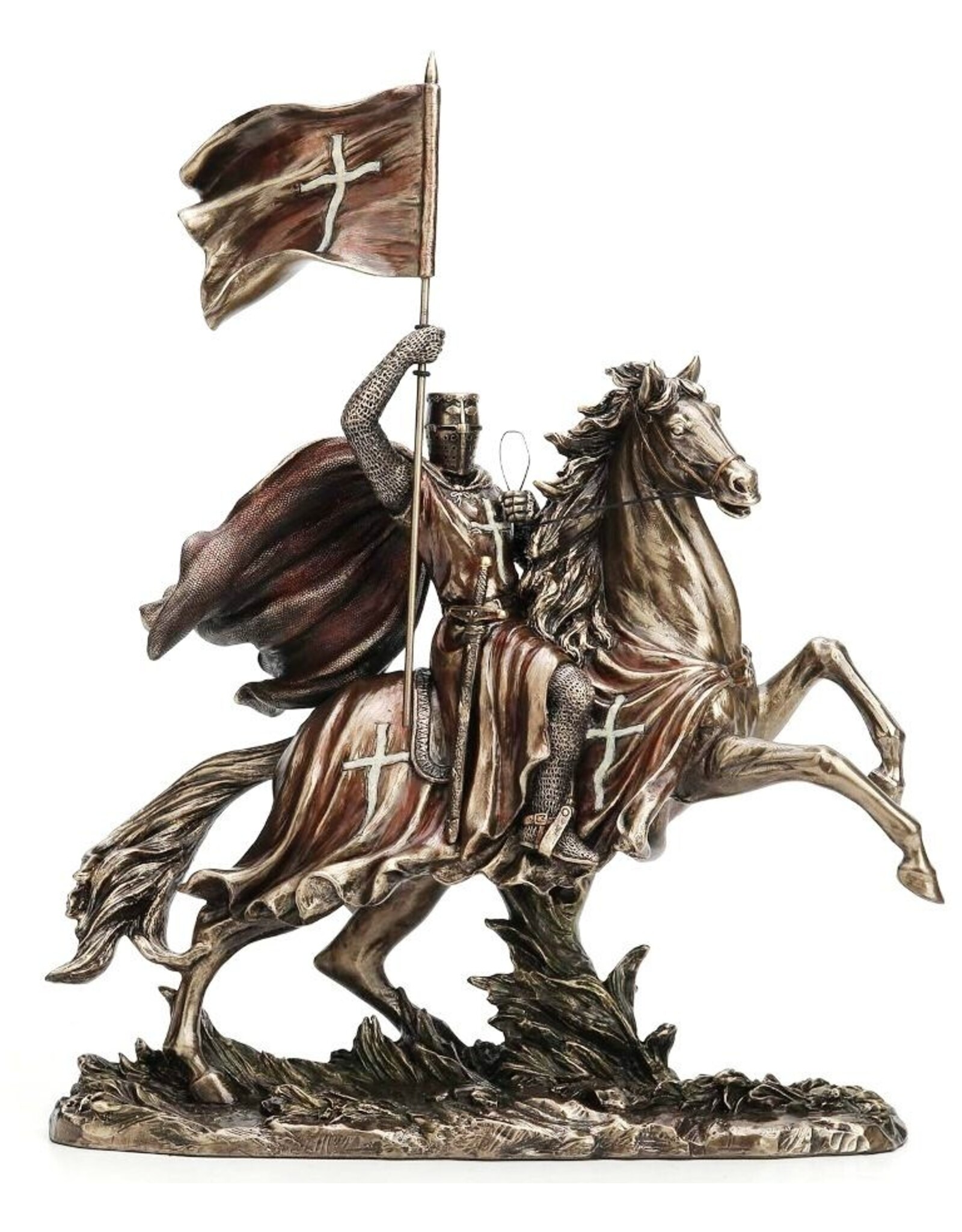 Veronese Design Veronese Design - Tempelier Kruisvaarder te Paard met Vlag - Veronese Design