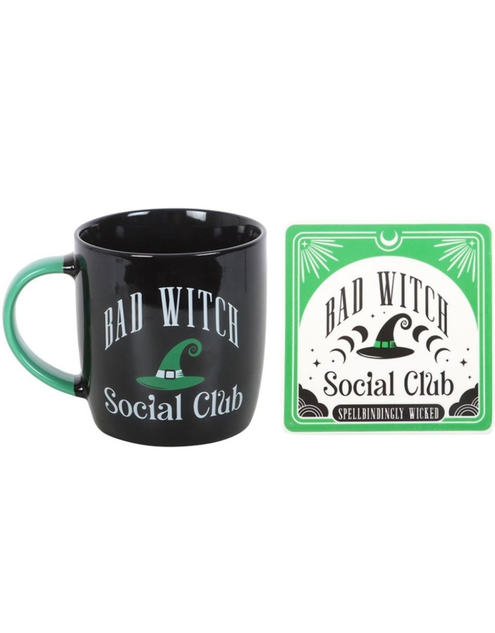 SDW Giftware & Lifestyle - Bad Witch Social Club Mok en Onderzetter Set