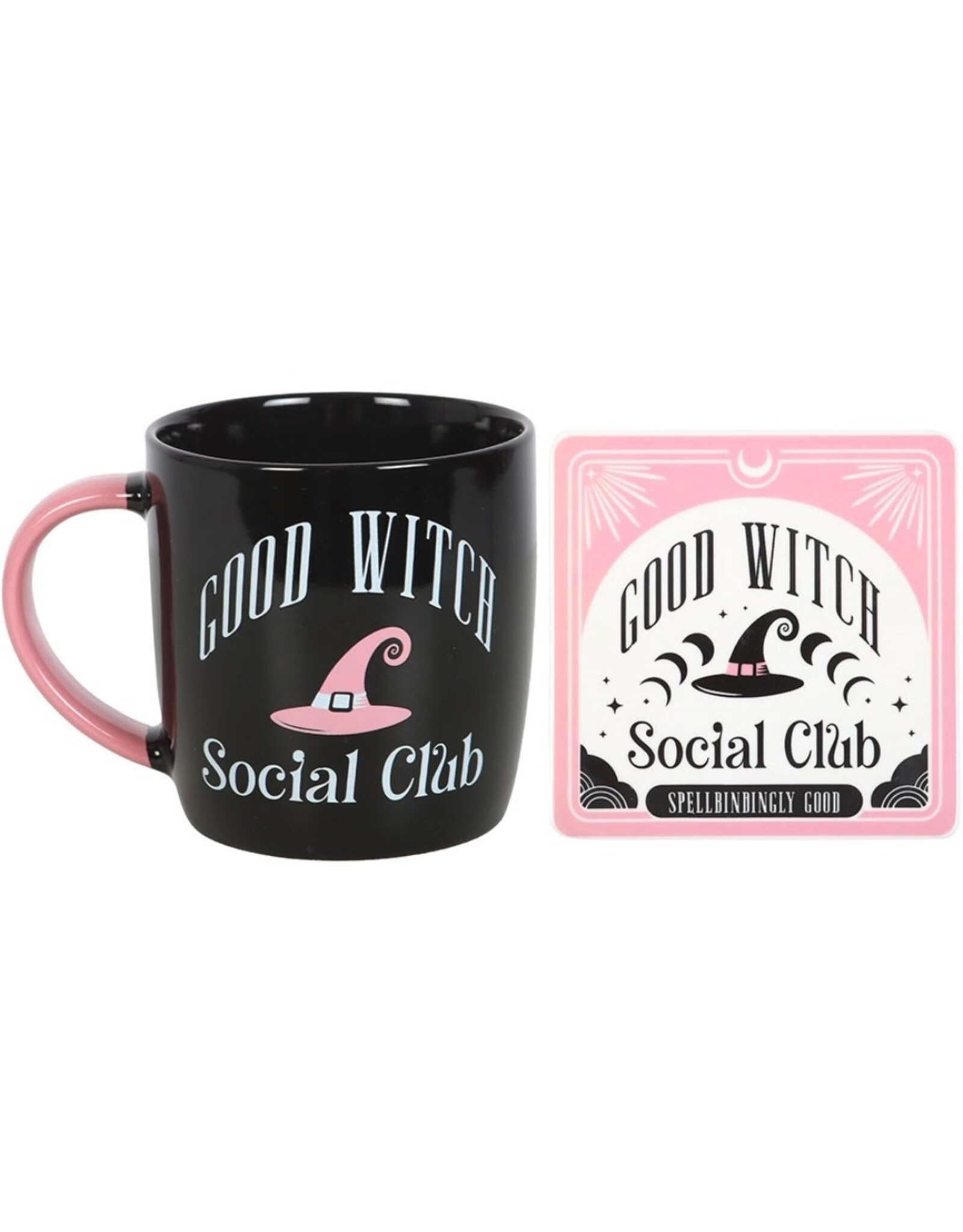 SDW Giftware & Lifestyle - Good Witch Social Club Mug and Coaster Set