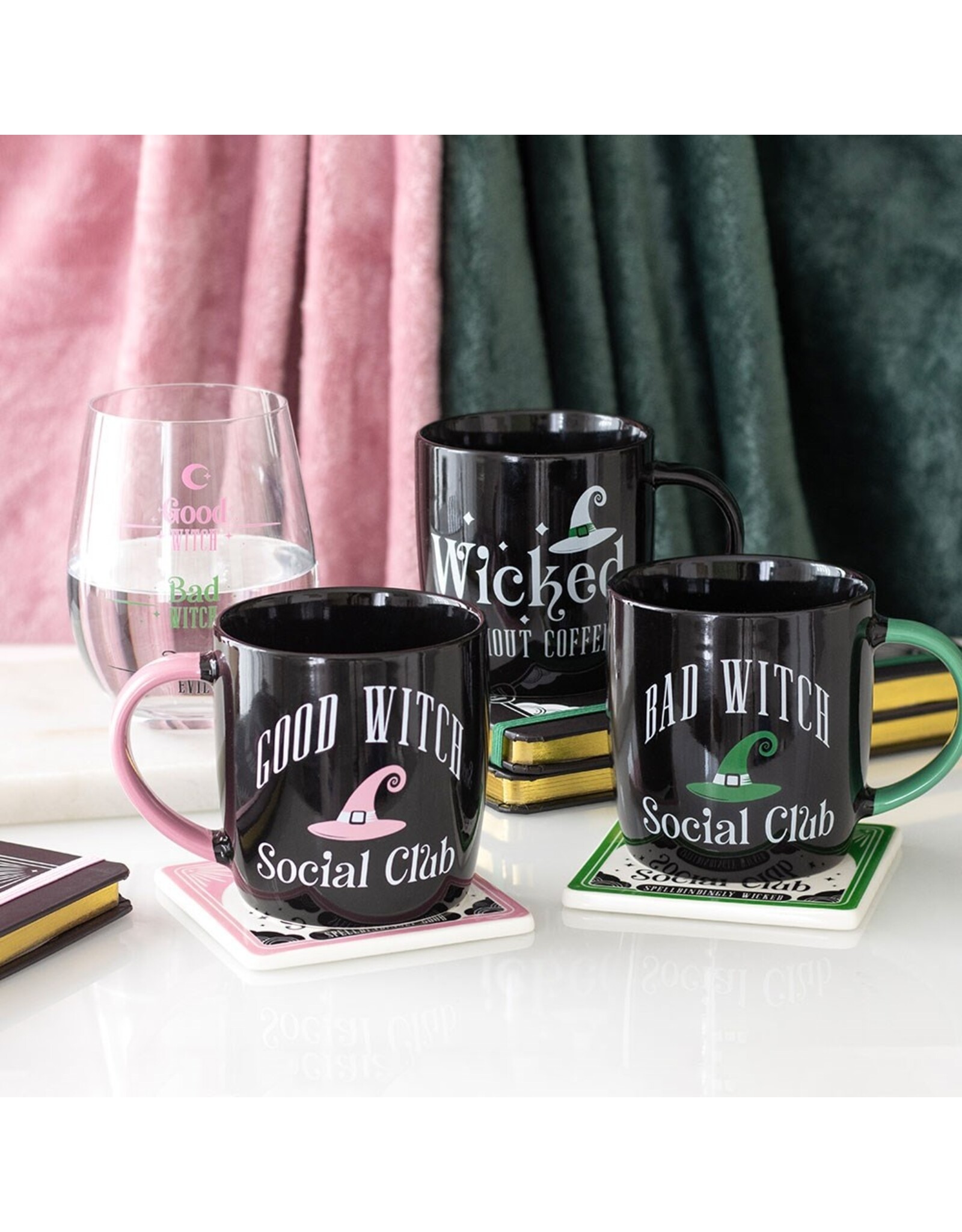 SDW Giftware & Lifestyle - Bad Witch Social Club Mok en Onderzetter Set