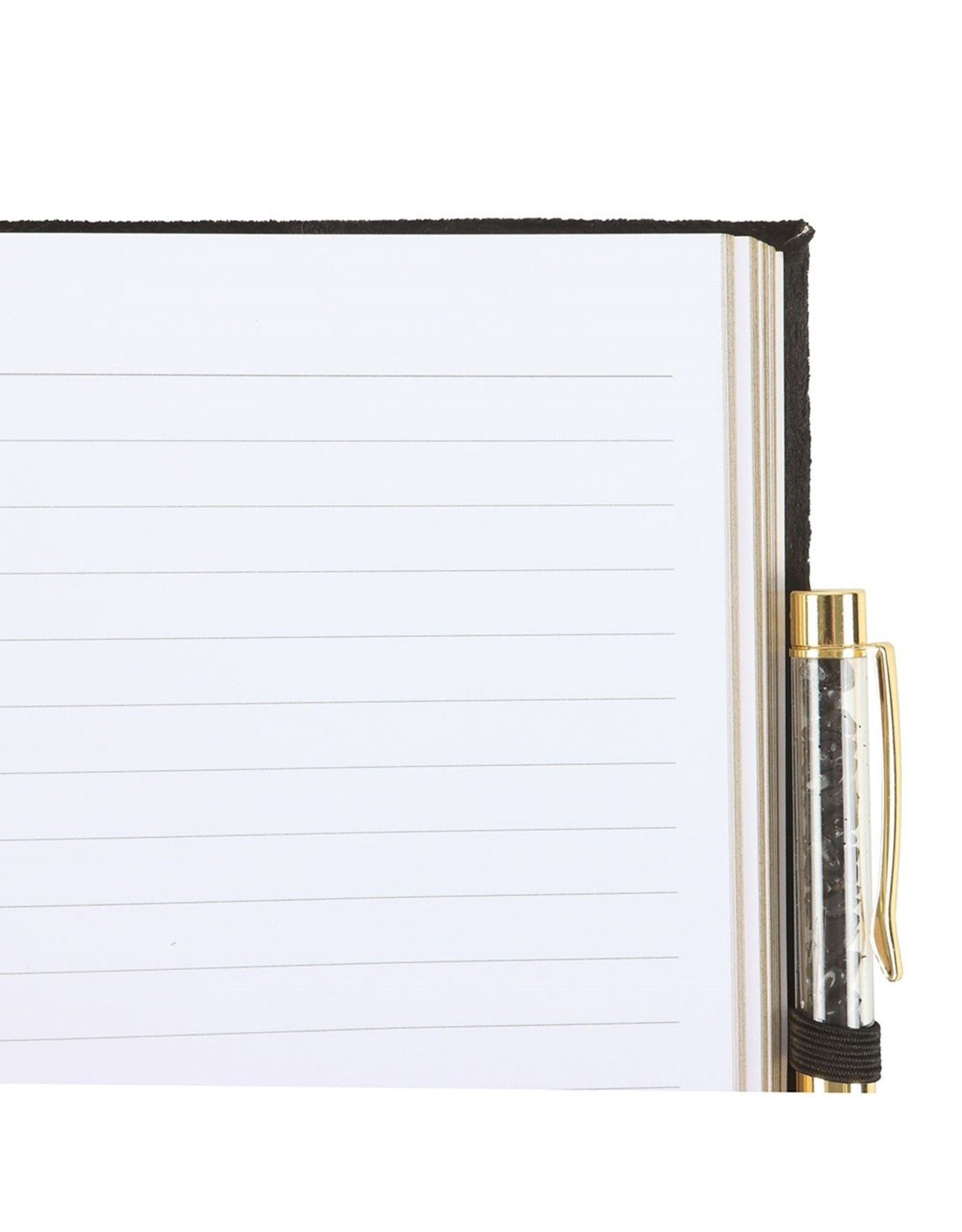 SDW Miscellaneous - Book of Shadows Fluwelen Notitieboek met Zwarte Obsidiaan pen