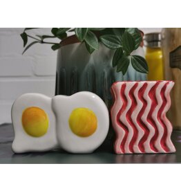 Furrybones Salt & Pepper Shaker Fried Egg and Bacon