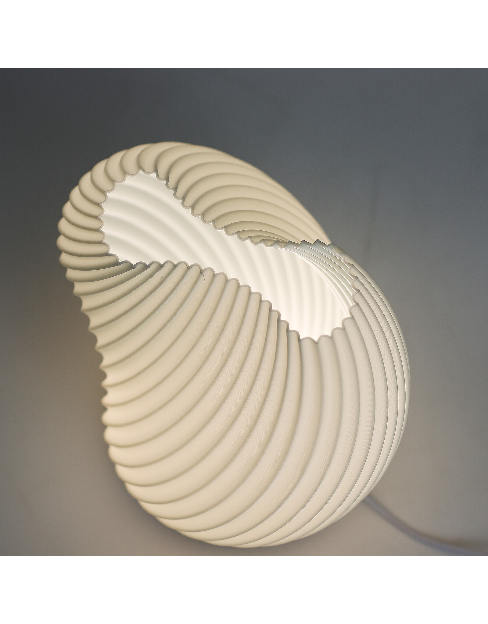 AWG Miscellaneous - Tafellamp / Bureaulamp New Wave Schelp Gedraaid