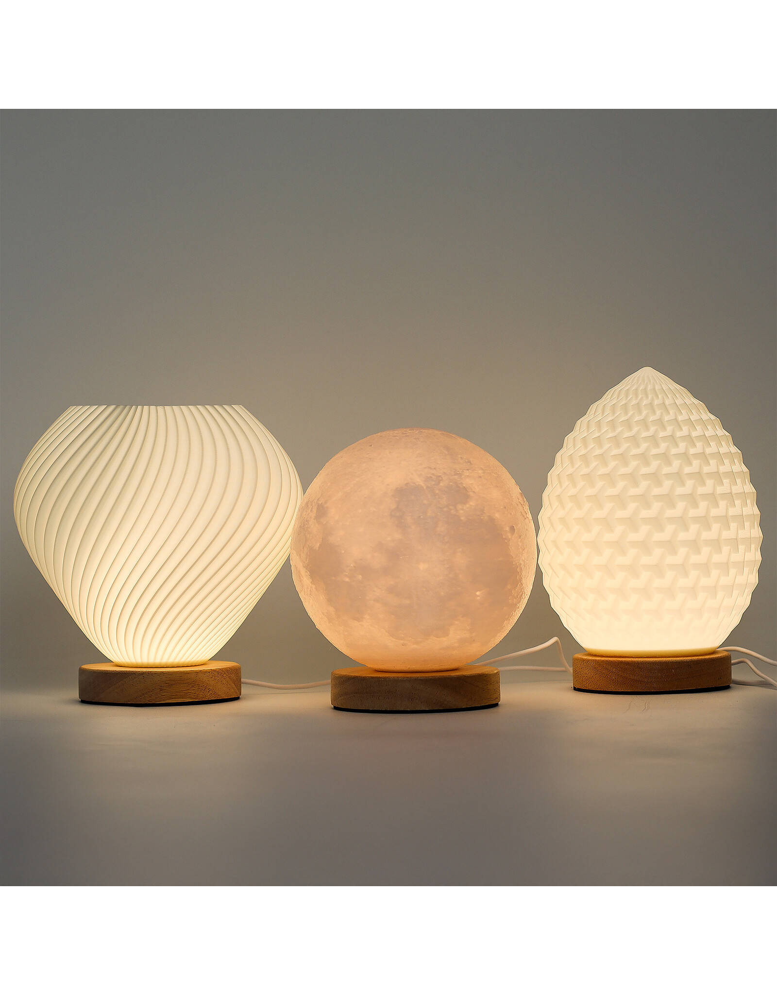 AWG Miscellaneous -  New Wave Shell Twisted Table Lamp/Desk Lamp