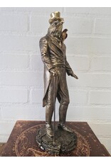 Trukado Giftware & Lifestyle - Vogel Gentleman met Hoge Hoed beeldje 39cm