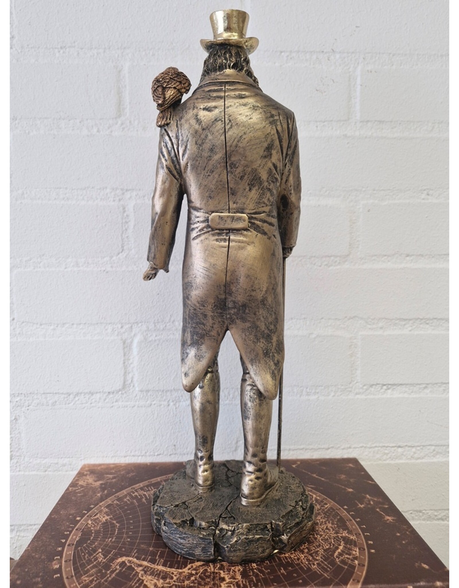 Trukado Giftware & Lifestyle - Vogel Gentleman met Hoge Hoed beeldje 39cm