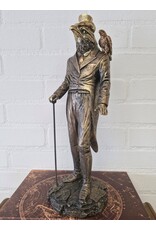 Trukado Giftware & Lifestyle - Vogel Gentleman met Hoge Hoed beeldje 39cm
