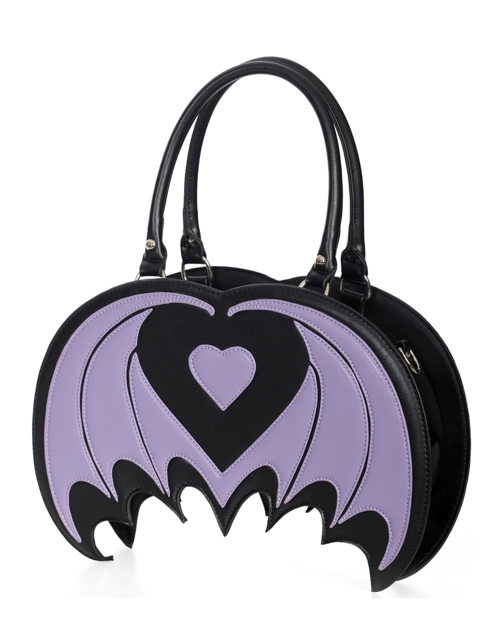 Banned Gothic Tassen Steampunk Tassen - Banned Cosmo Bat Lila handtas