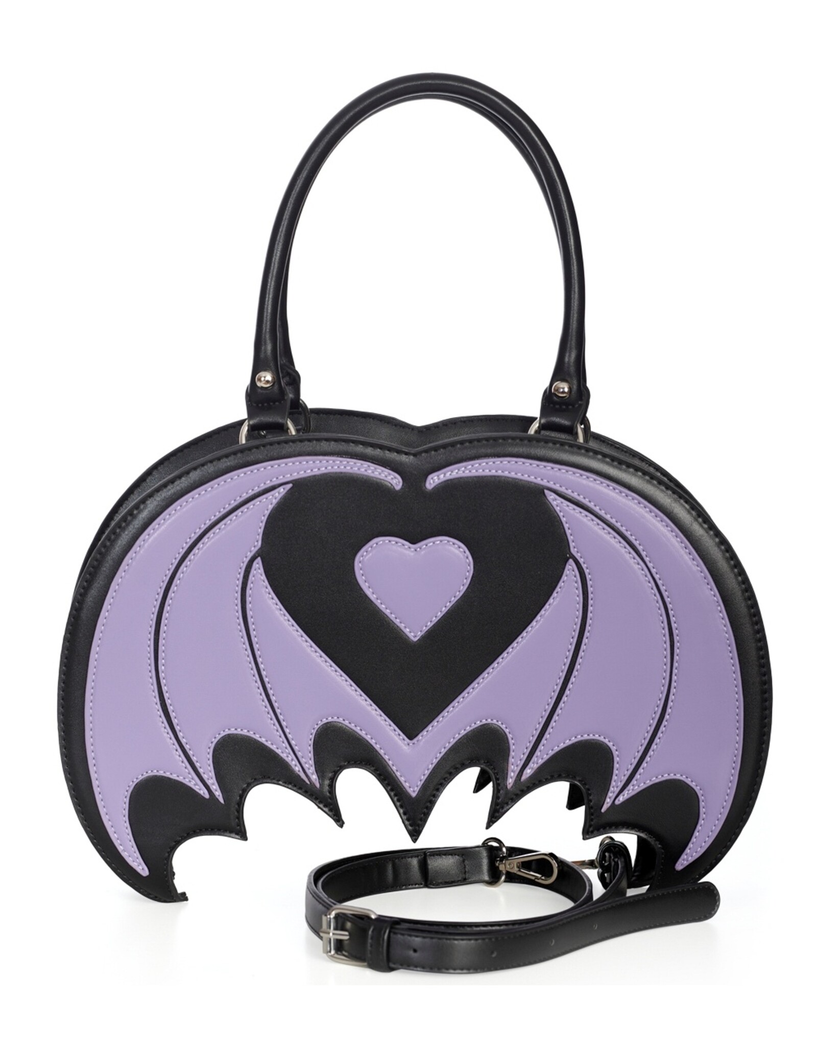 Banned Gothic Tassen Steampunk Tassen - Banned Cosmo Bat Lila handtas