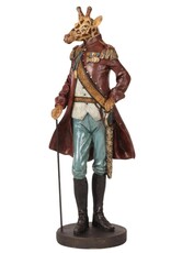 Baroque Giftware Figurines Collectables - Giraffe dressed as a Marshal statue 44.5cm