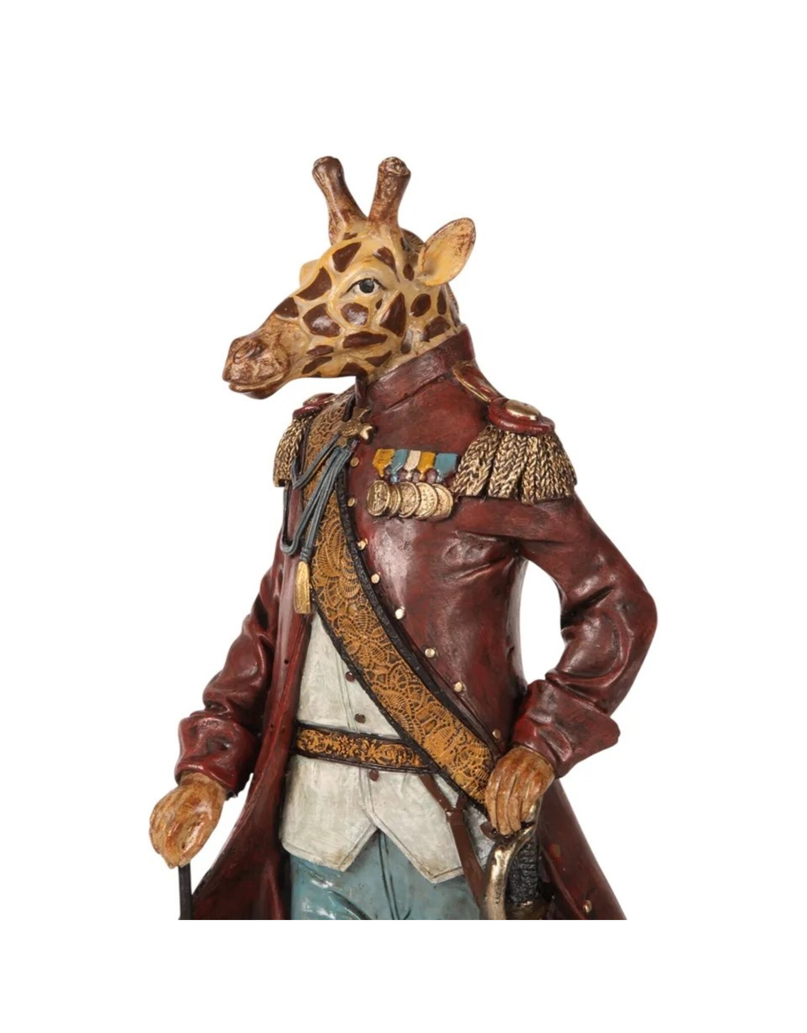 Baroque Giftware Beelden Collectables - Giraf gekleed als Maarschalk beeld 44,5cm