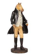 Baroque Giftware Beelden Collectables - Paard gekleed als Gentleman beeld 32cm