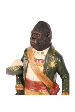 Baroque Giftware Beelden Collectables - Gorilla gekleed in Koloniale Stijl beeld 40,5cm