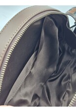 Trukado Leather bags - Leather Round Handbag with Floral embossing, turquoise