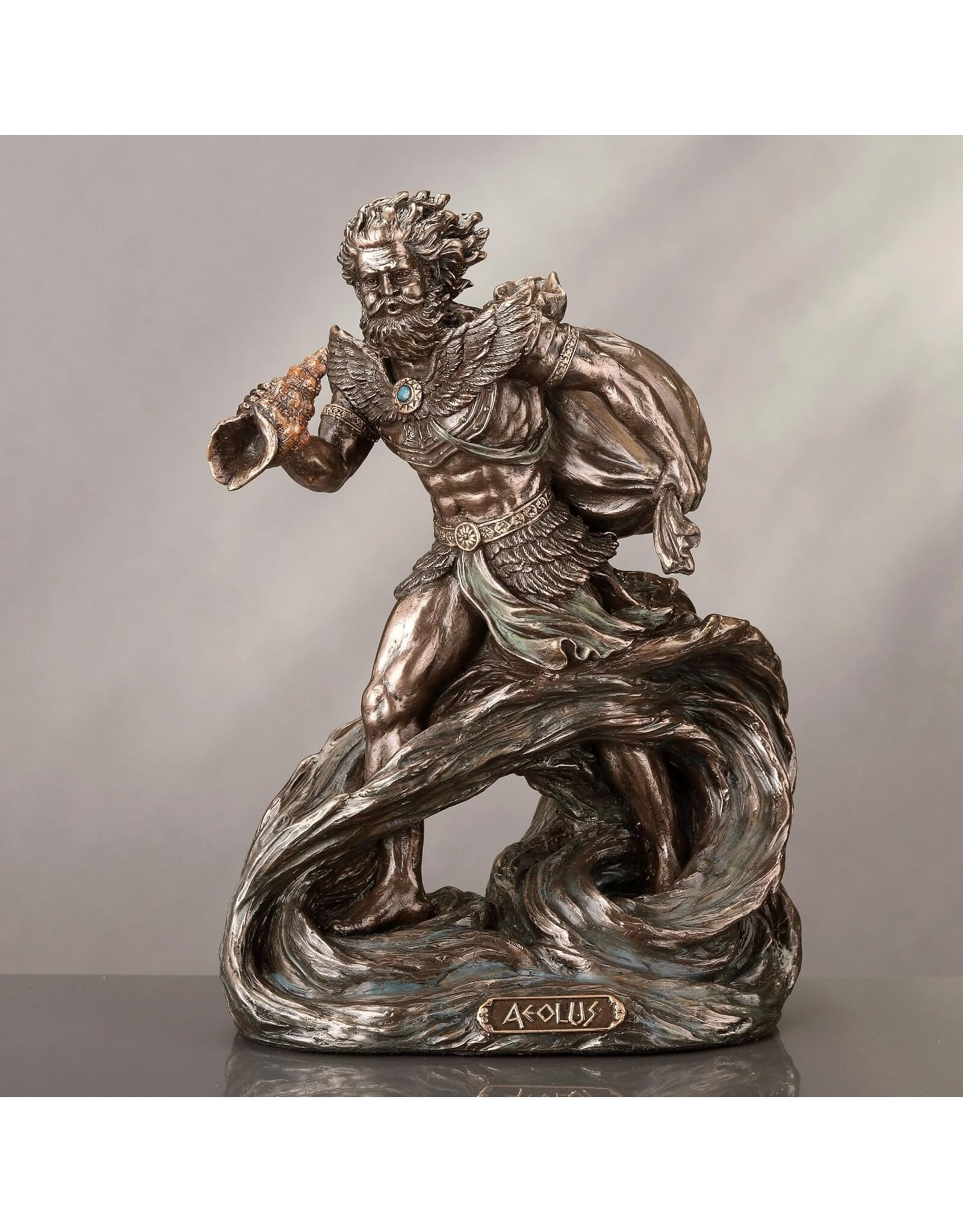 Veronese Design Giftware Beelden Collectables  - Aeolus, Griekse God van de Winden Veronese Design