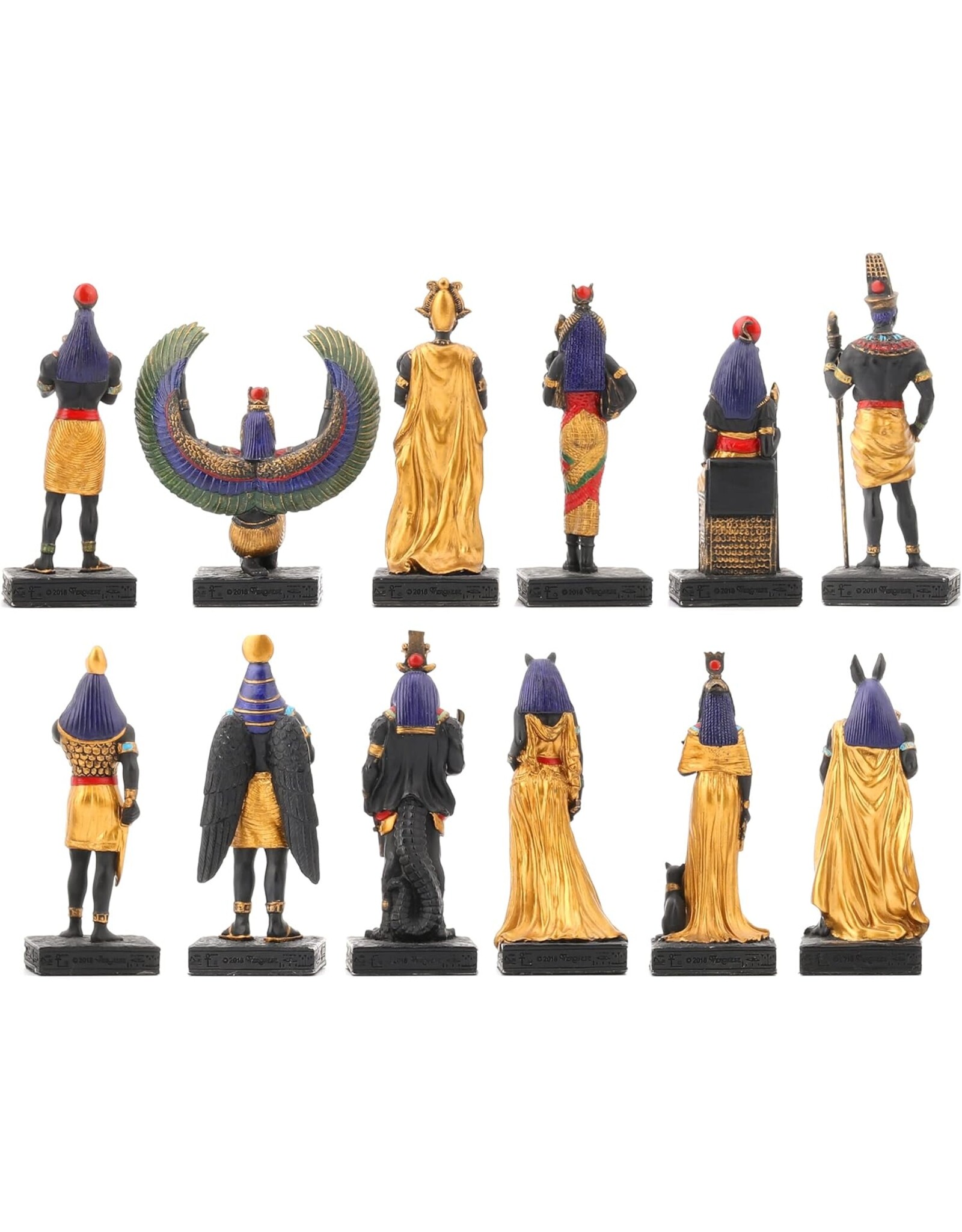 Veronese Design Giftware & Lifestyle - Piramide Display met Twaalf Egyptische Goden