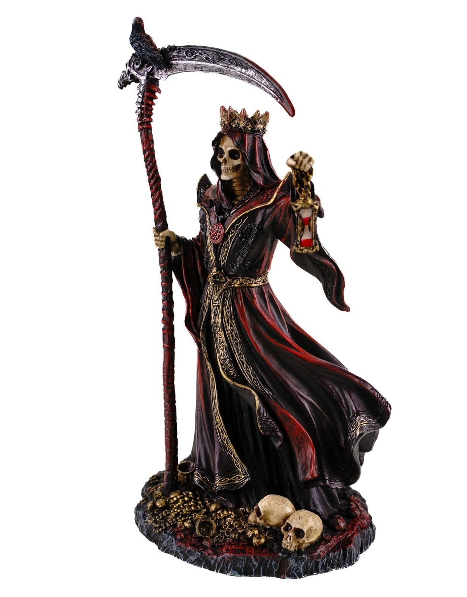 Veronese Design Giftware Beelden Collectables  -  “King of the  Death” Magere Hein beeldje 22cm