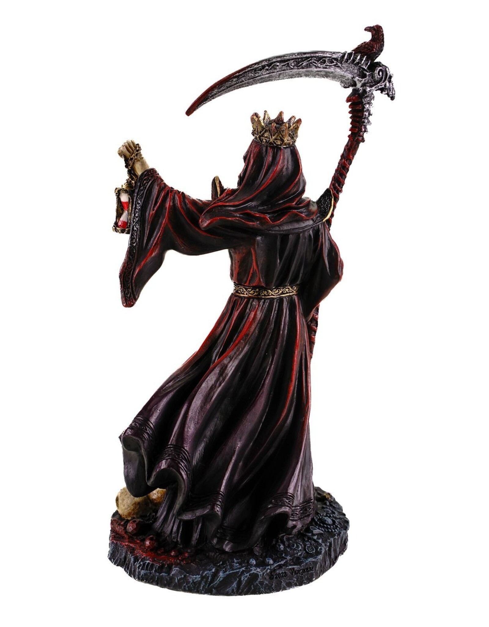 Veronese Design Giftware Beelden Collectables  -  “King of the  Death” Magere Hein beeldje 22cm
