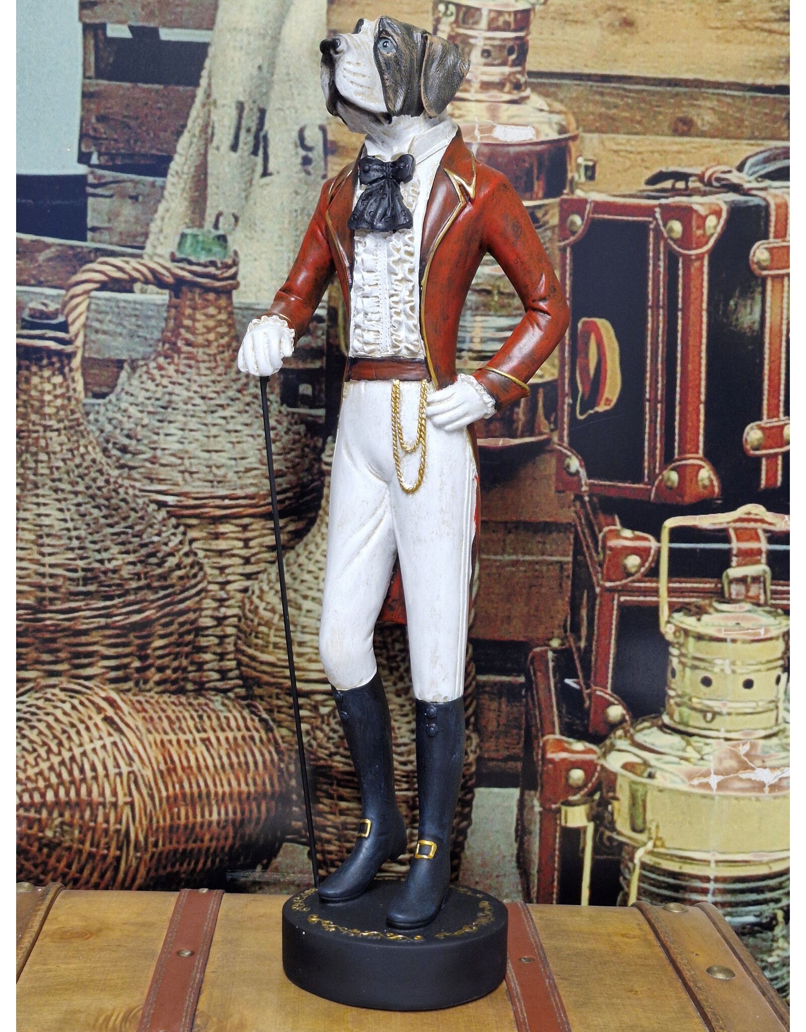 Trukado Giftware Beelden Collectables - Sint Bernard Hond gekleed als Gentleman 51cm