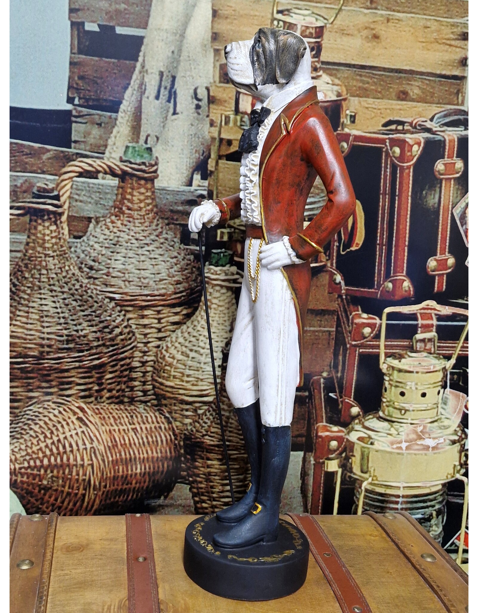 Trukado Giftware Figurines Collectables - Sint Bernard Dog dressed as a Gentleman 51cm