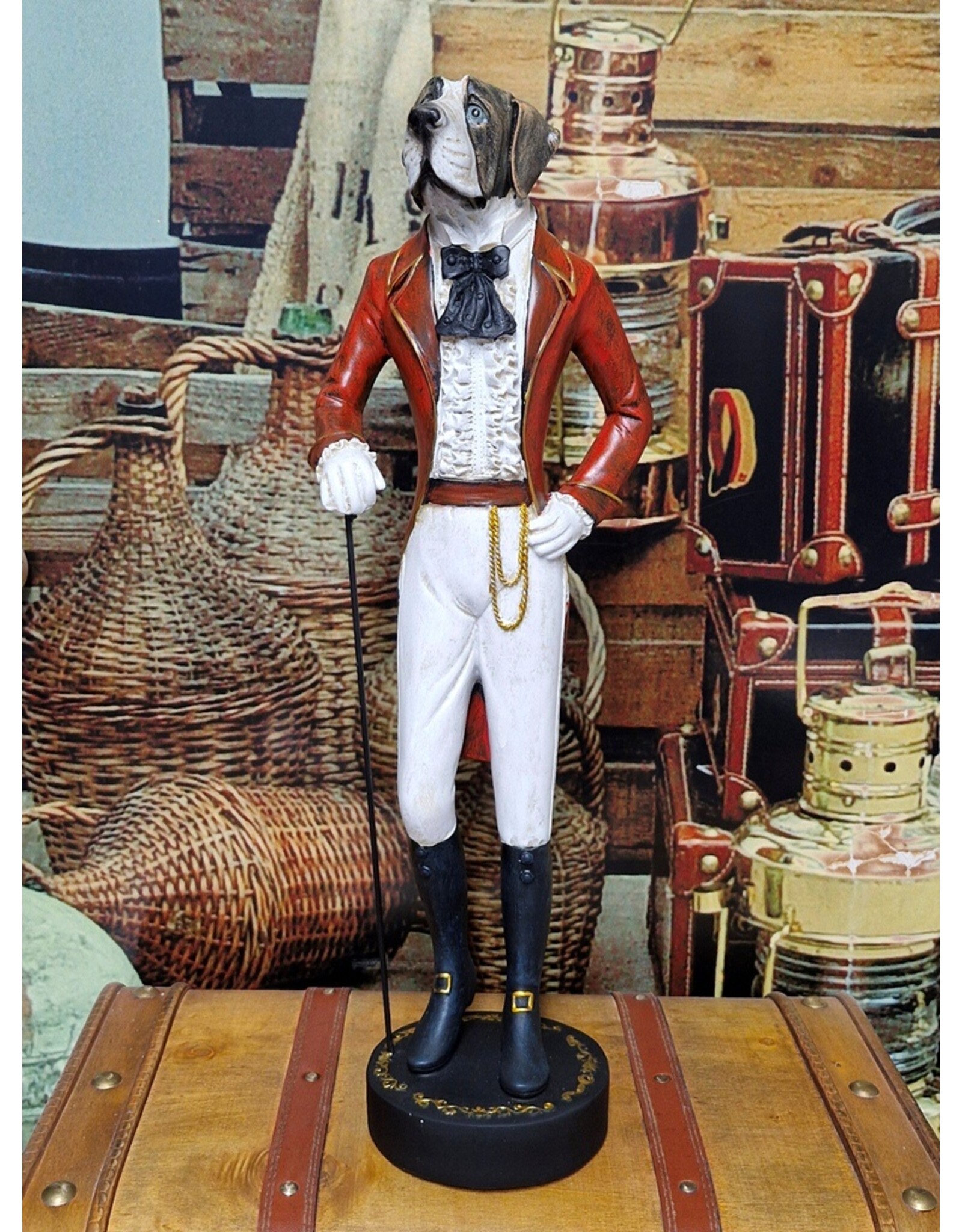 Trukado Giftware Beelden Collectables - Sint Bernard Hond gekleed als Gentleman 51cm