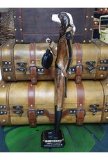 Trukado Giftware Figurines Collectables - Spaniel Dog Officer with real clock - statue 50cm