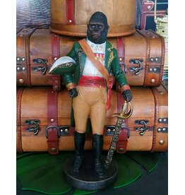 Baroque Gorilla dressed in Colonial Style statue 40.5 cm
