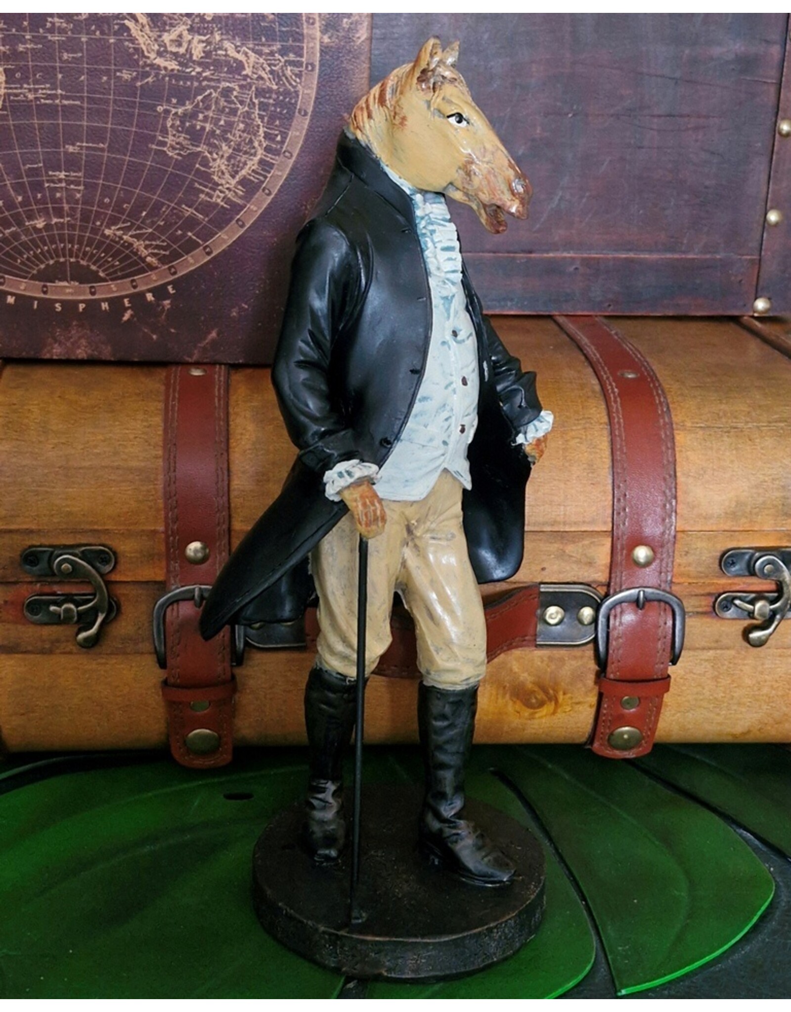 Baroque Giftware Beelden Collectables - Paard gekleed als Gentleman beeld 32cm