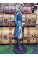 Baroque Giftware Figurines Collectables - Jaguar dressed as a Navy Officer statue 43cm