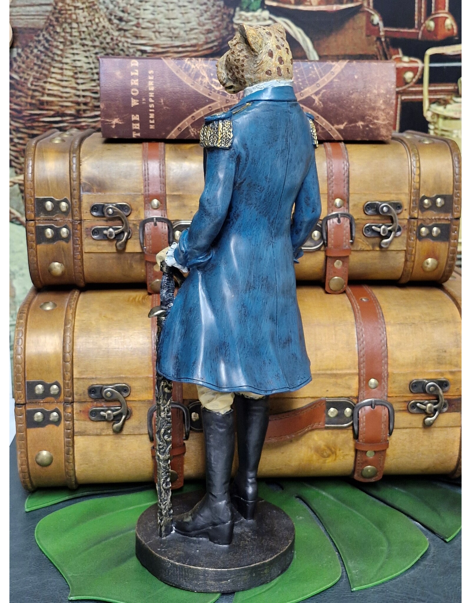 Baroque Giftware Figurines Collectables - Jaguar dressed as a Navy Officer statue 43cm