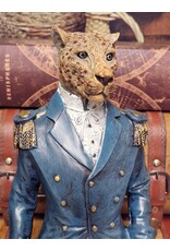 Baroque Giftware Beelden Collectables - Jaguar gekleed als Navy Officier beeld 43cm