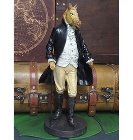 Baroque Horse dressed as a Gentleman statue 32cm
