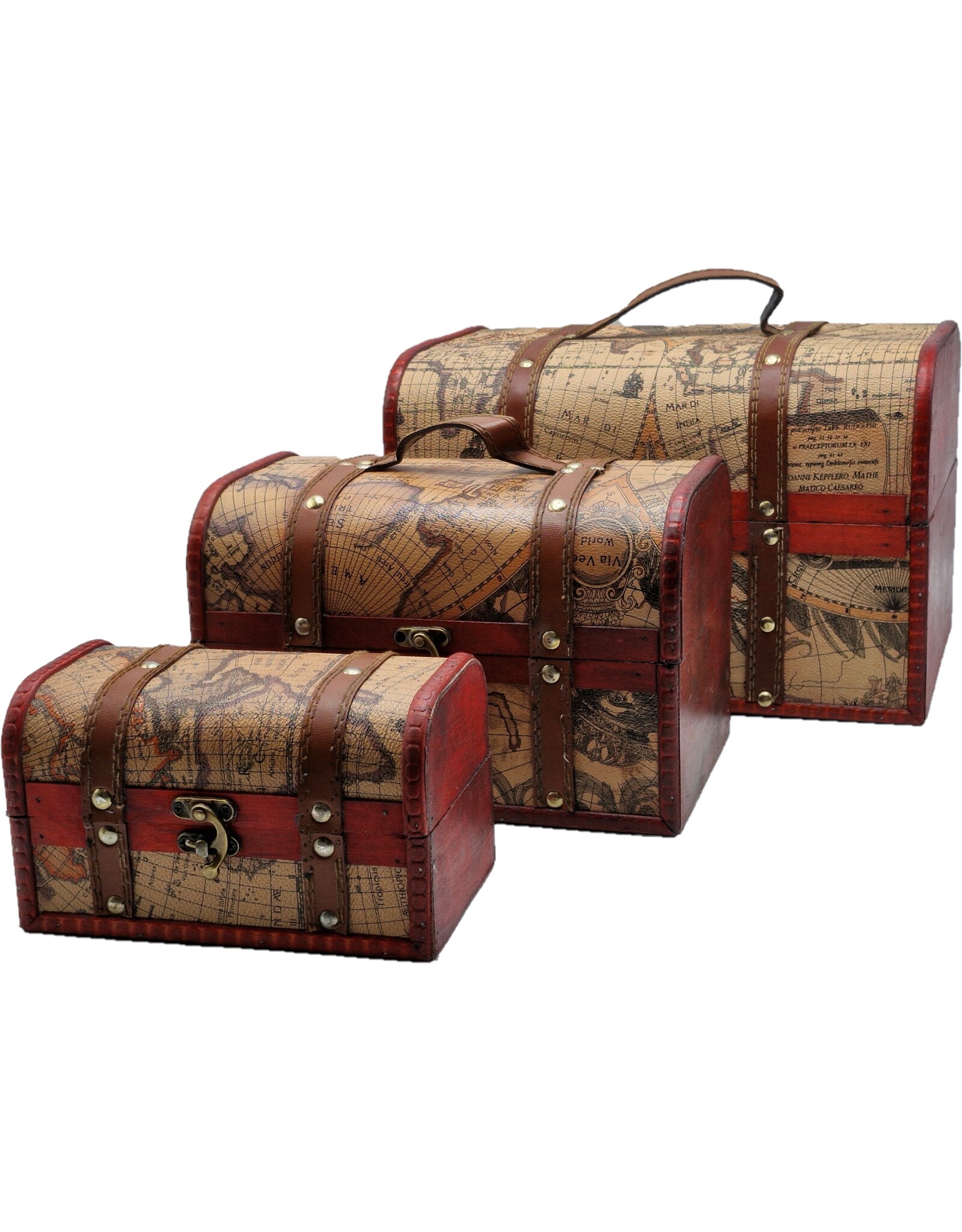 AWG Miscellaneous - Schatkist Wereldkaart Set van 3