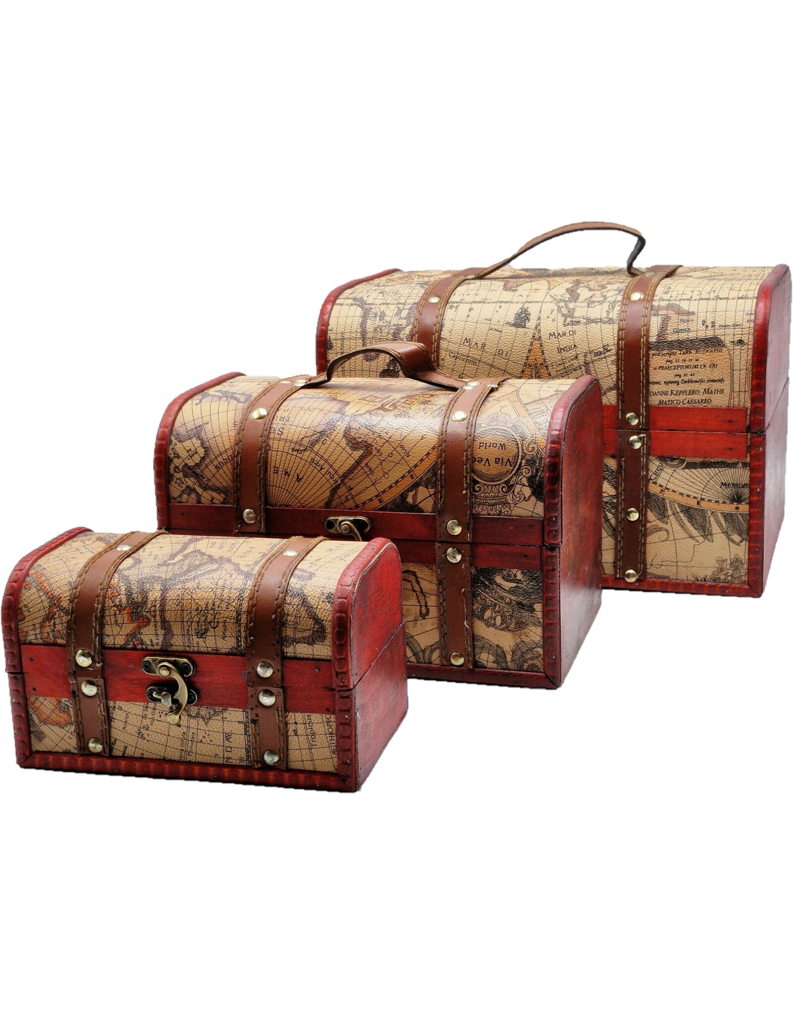 AWG Miscellaneous - Schatkist Wereldkaart Set van 3