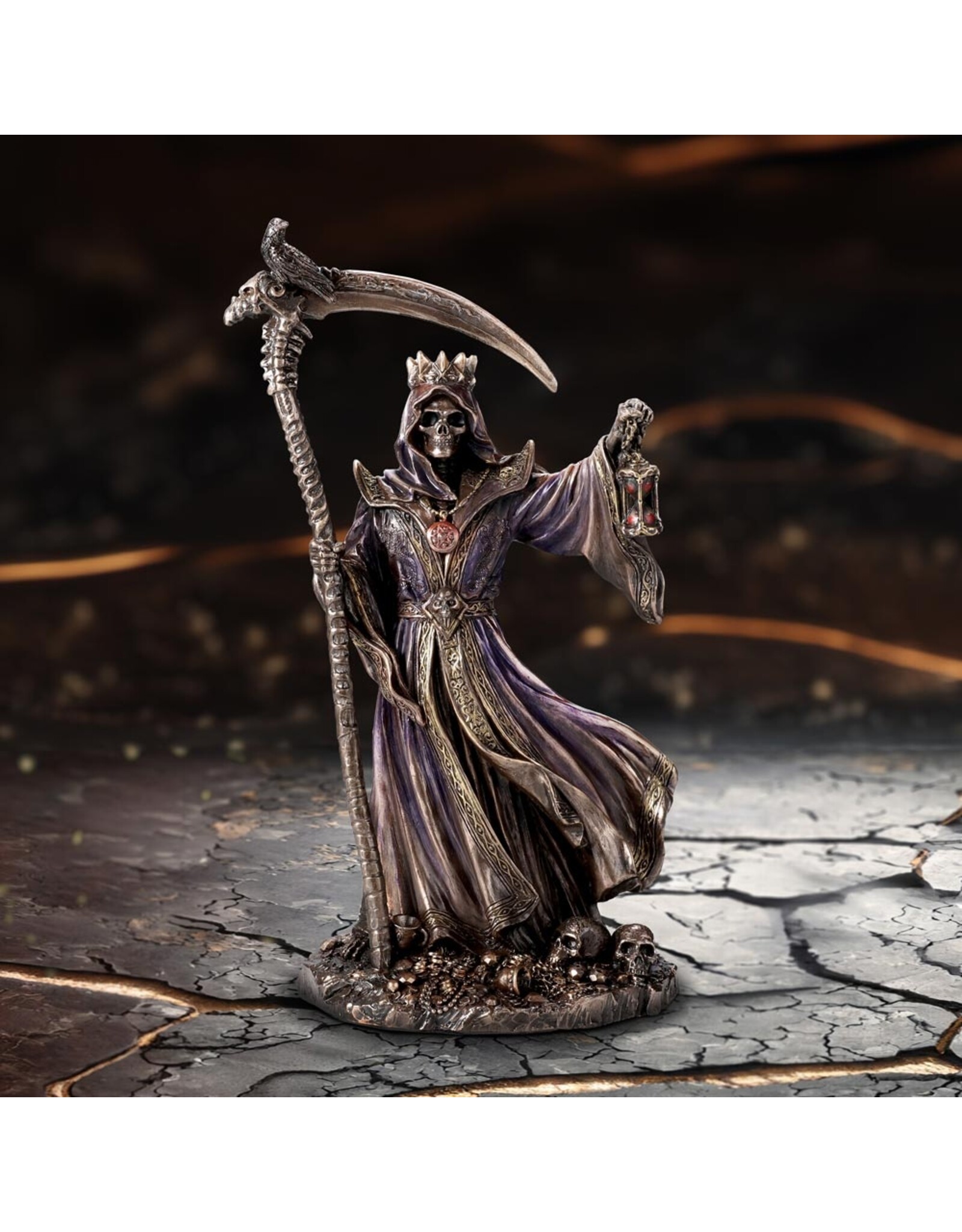 Veronese Design Giftware Figurines Collectables - “King of Death” Grim Reaper figurine 22cm