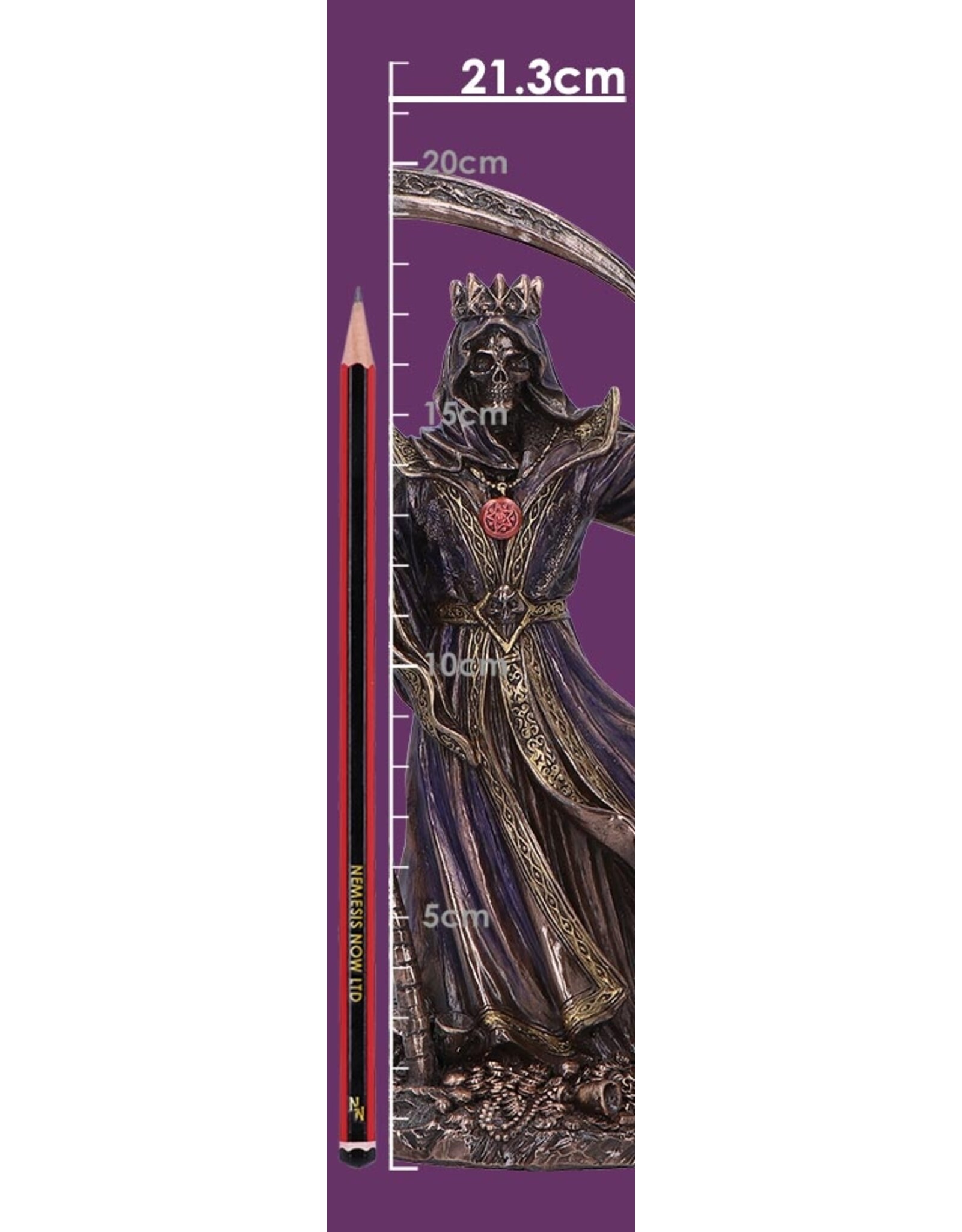 Veronese Design Giftware Beelden Collectables  -  “King of the  Death” Magere Hein beeldje 22cm