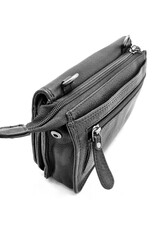 HillBurry Leren Festivaltasjes, heuptassen en riemtassen - HillBurry Leren Schoudertas-Reisportemonnee-Polstasje