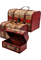 AWG Miscellaneous - Schatkist Wereldkaart Set van 3