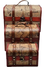 AWG Miscellaneous - Schatkist Wereldkaart Set van 3