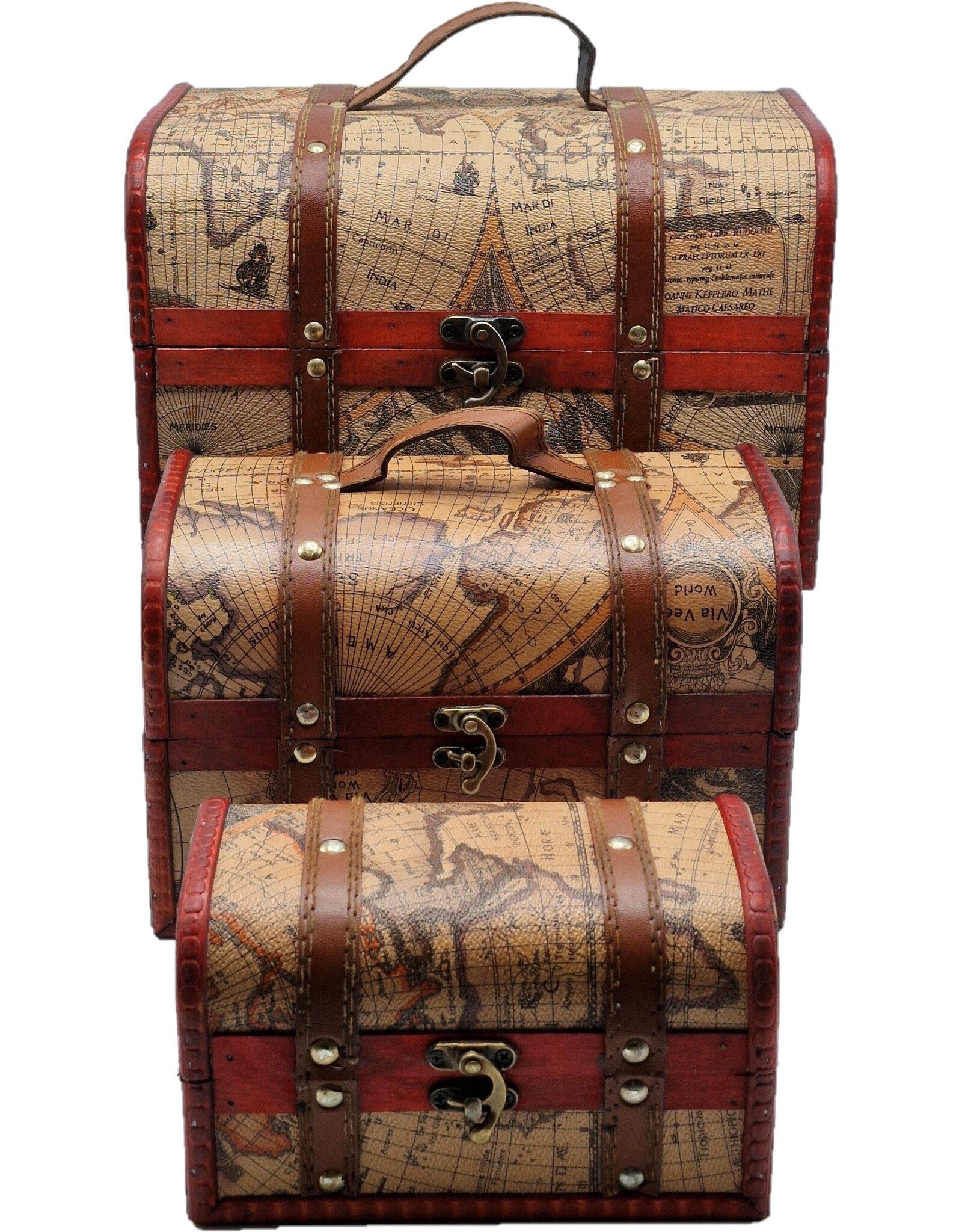 AWG Miscellaneous - Schatkist Wereldkaart Set van 3