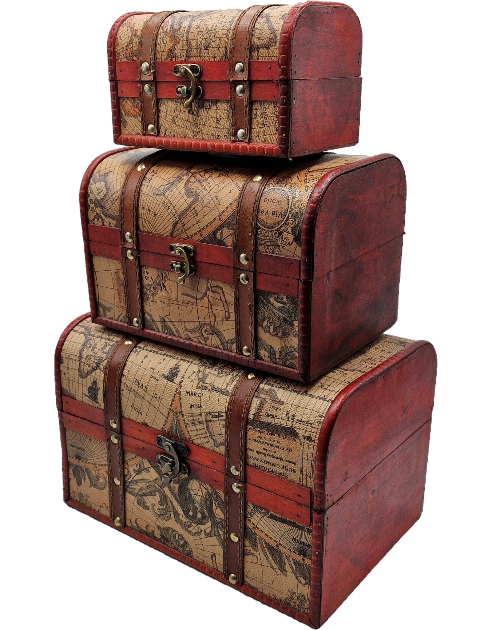 AWG Miscellaneous - Schatkist Wereldkaart Set van 3