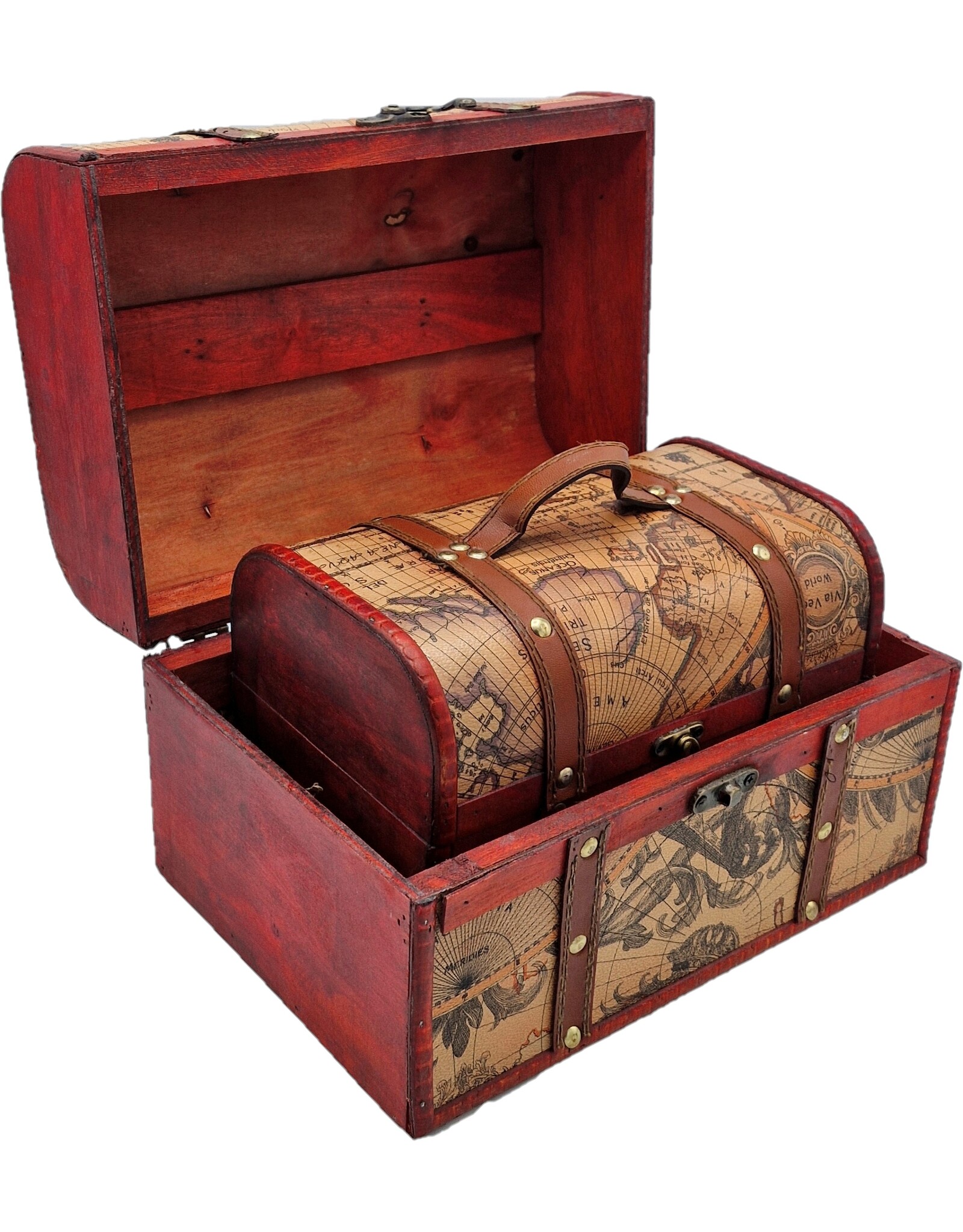 AWG Miscellaneous - Schatkist Wereldkaart Set van 3