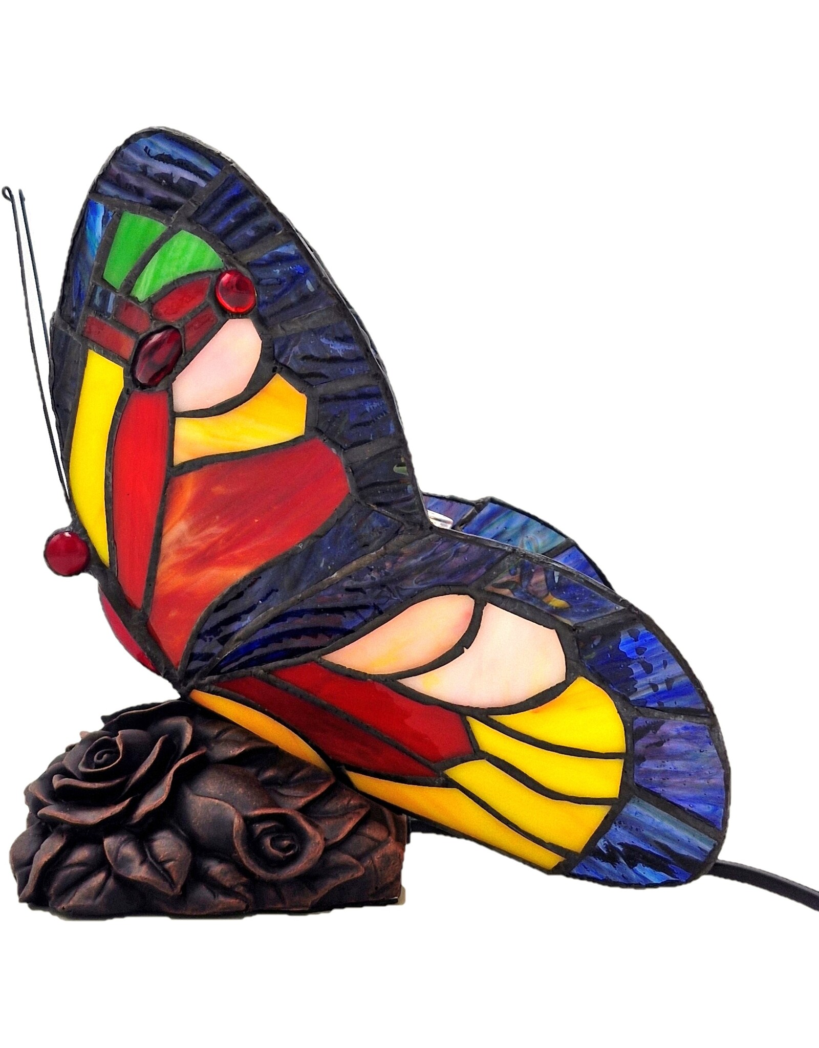 Trukado Giftware & Lifestyle - Vlinder Tiffany Stijl  Sfeerlamp