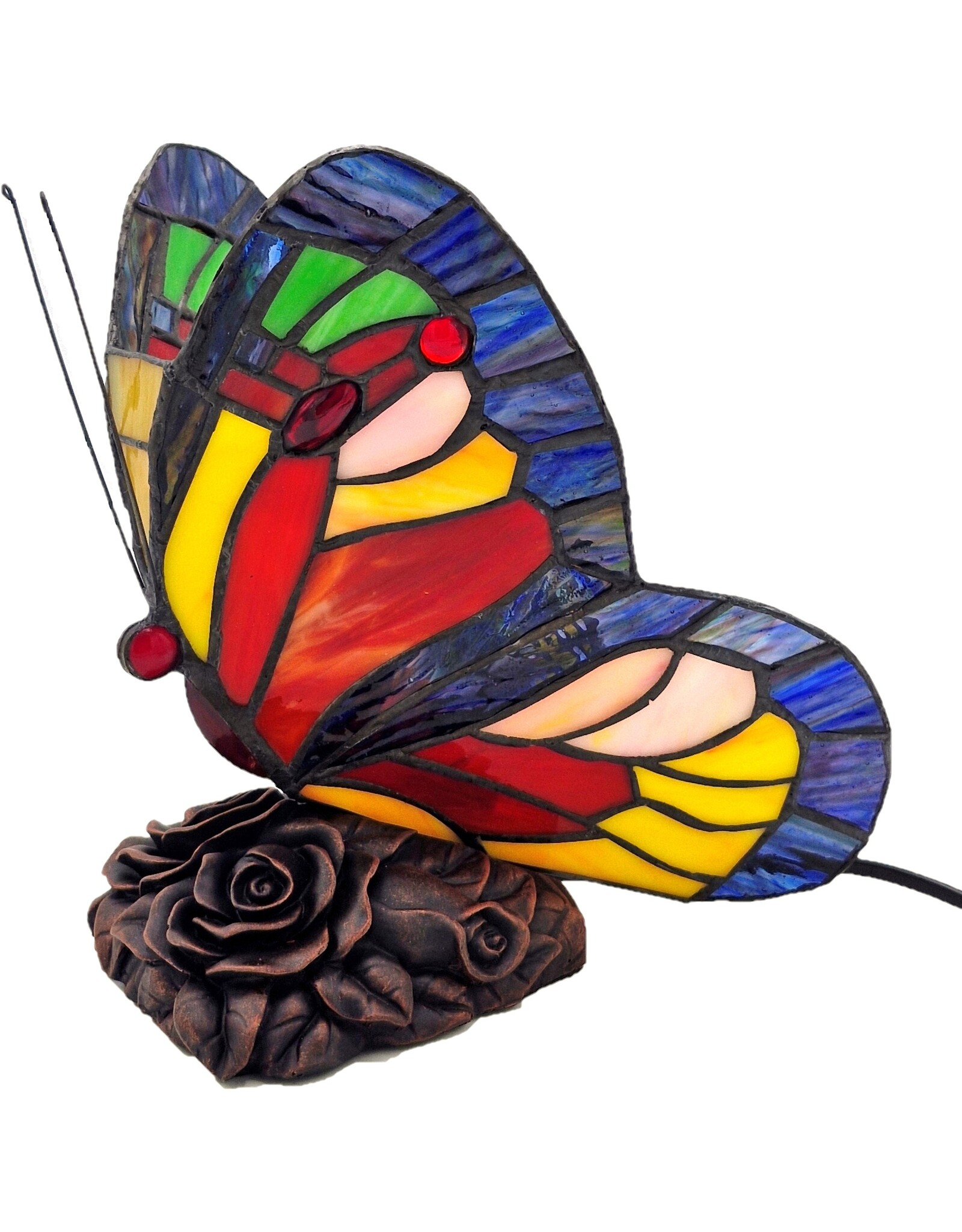 Trukado Giftware & Lifestyle -  Butterfly Tiffany Style Atmosphere Lamp
