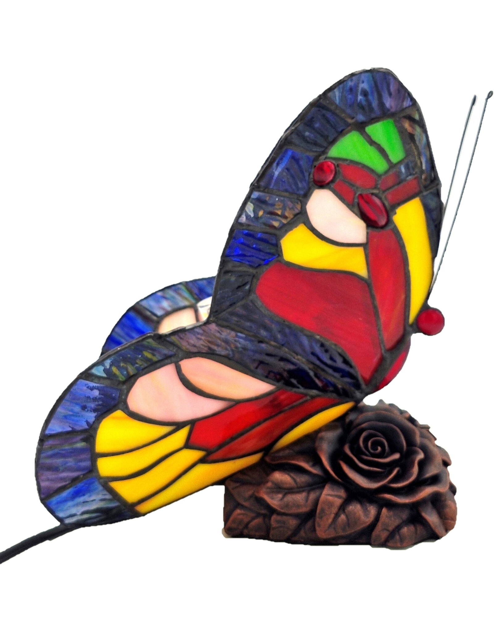 Trukado Giftware & Lifestyle -  Butterfly Tiffany Style Atmosphere Lamp