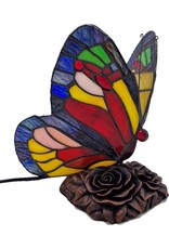 Trukado Giftware & Lifestyle -  Butterfly Tiffany Style Atmosphere Lamp