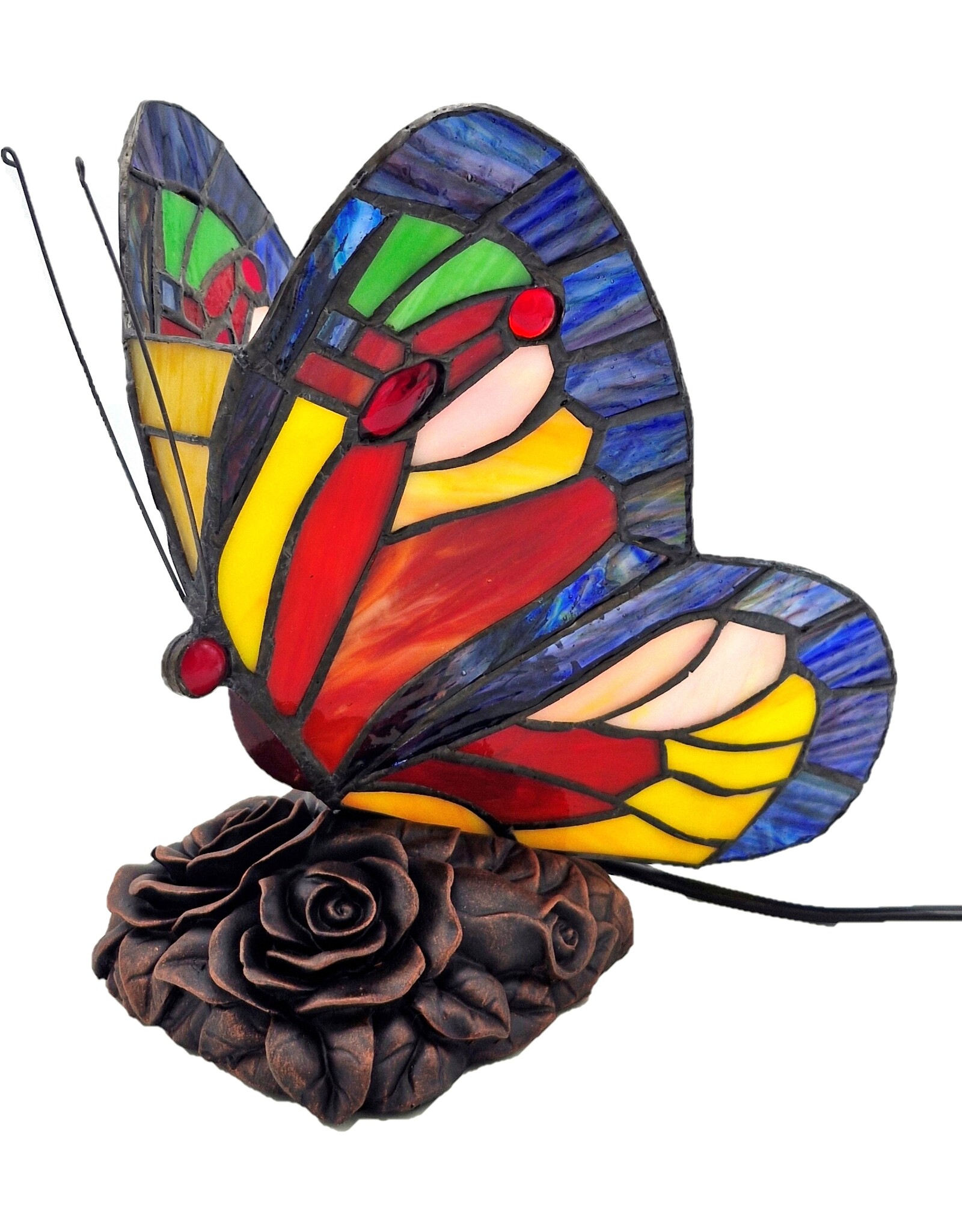Trukado Giftware & Lifestyle -  Butterfly Tiffany Style Atmosphere Lamp